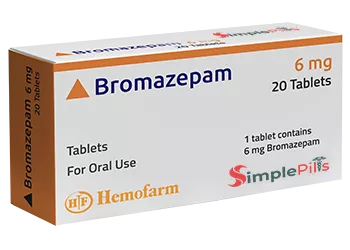 Bromazepam 6 mg 20 Tablets Simplepills.net