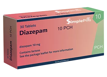 Diazepam 10 mg 30 Tablets Simplepills.net