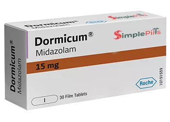Dormicum 15 mg Midazolam 30 Tablets Simplepills.net