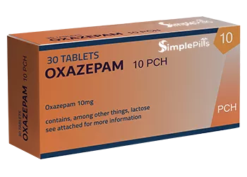 Oxazepam 10 mg 30 Tablets Simplepills.net