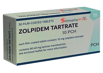 Zolpidem 10 mg 30 Tablets Simplepills.net