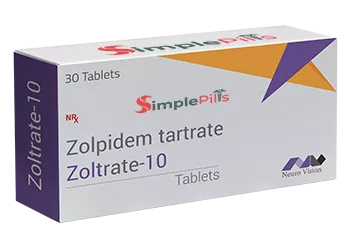 Zolpidem Zoltrate 10mg 30 Tablets Simplepills.net